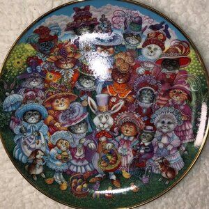 Franklin Mint EASTER PURRADE collector plate